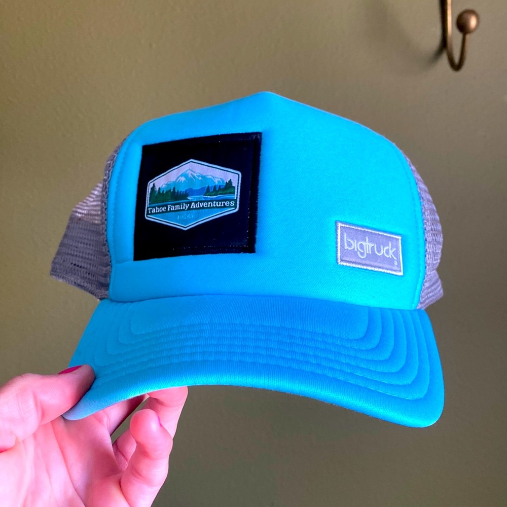 Big truck Trucker Hat -aqua